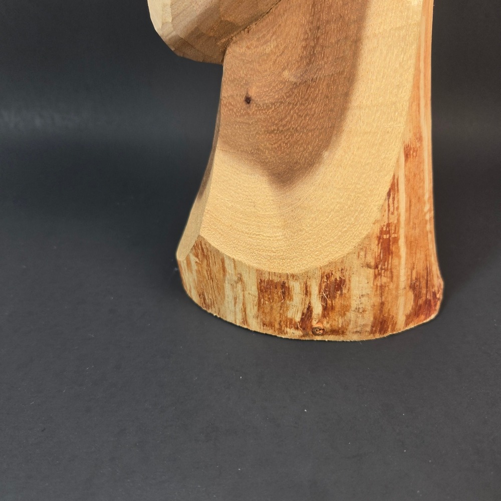 Vintage Winston Nassau Bahamas Hand Carved Wood Bust Sculpture Turban  13.5" - Picture 9 of 14